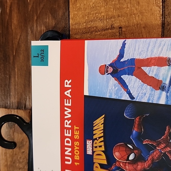ClimateRight by Cuddl Duds Spiderman Boys Thermal Set Size Large 10/12 - Picture 5 of 11